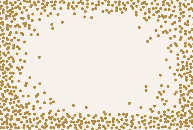 Hester & Cook Kitchen Papers Gold Confetti Disposable Paper Placemats for Table - 18 Sheets American Made - Image 2